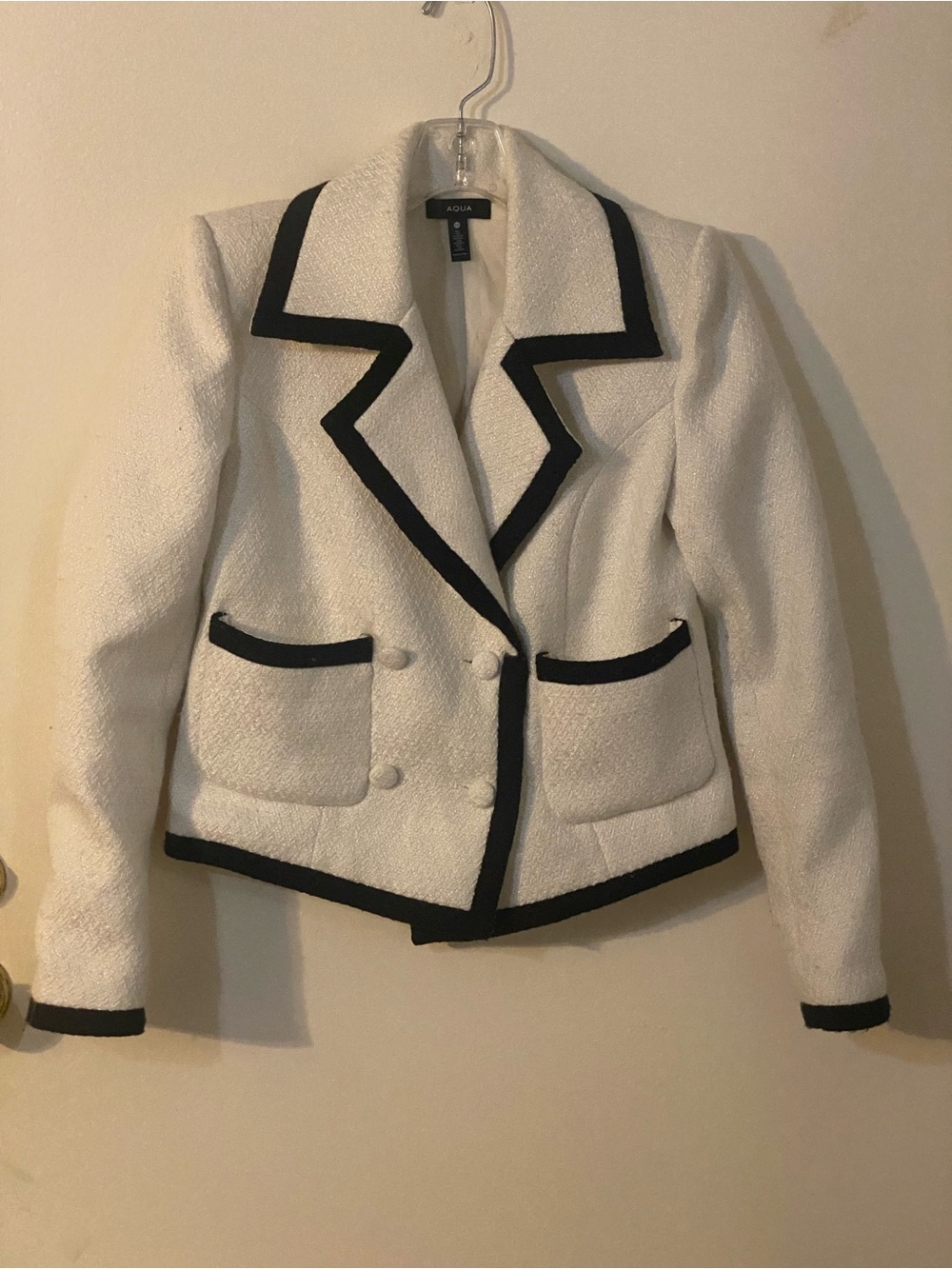 Women’s Aqua Tweed Jacket/ Blazer XS